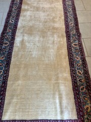 21×4. HANDMADE ANTIQUE RUG. CARPET . HAND MADE
