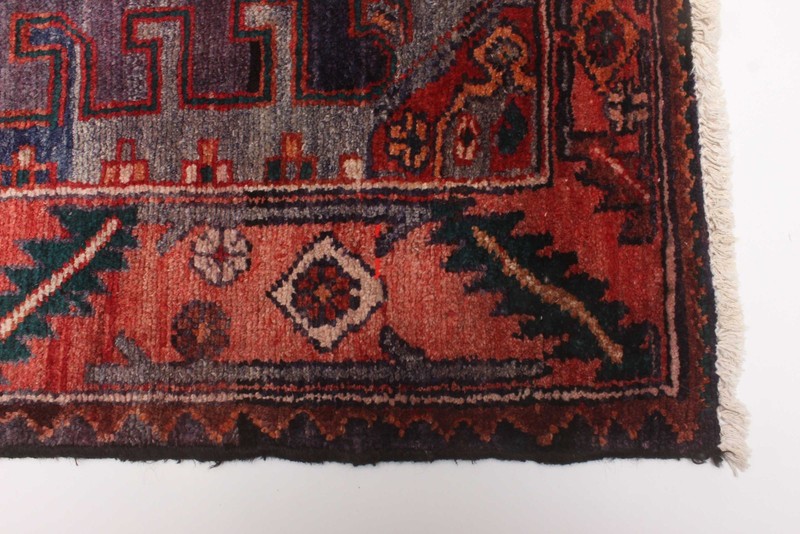 Vintage Hand-knotted Runner Rug 4'6" x 9'8" Traditional Oriental Wool Carpet gallery