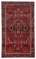 Vintage Hand-Knotted Area Rug 3’10” x 6’9″ Traditional Oriental Wool Carpet