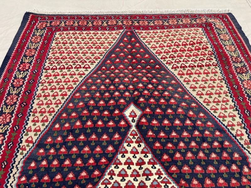 5 X 3'5ft Stunning Vintage Super Fine Quality Senneh Knots Floral Oriental Kilim gallery