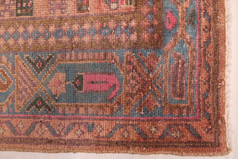 Traditional Vintage Hand-Knotted Area Rug 3'5" x 7'8" Oriental Wool Carpet gallery