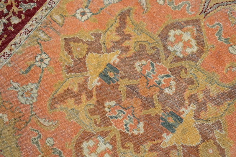 Antique Decorative Indian Amristar Agra Rug 4'9''x7'10'' gallery