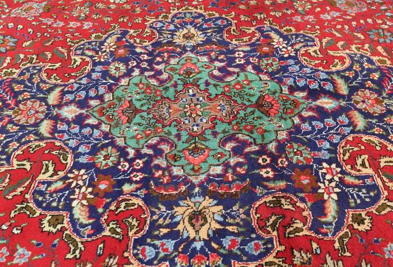 Handmade Vintage Oriental Rug 10X13 ft Floral Classic Medallion Design Carpet gallery