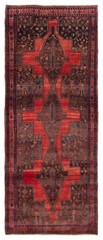Vintage Hand-Knotted Area Rug 4’5″ x 10’9″ Traditional Oriental Wool Carpet