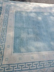 Vintage Tibetian Area Rug Hand Knotted 8’8X 11’10”