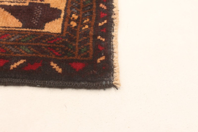 Vintage 3'8" x 6'9" Traditional Hand Knotted Vegetable Dye Wool Area Rug gallery