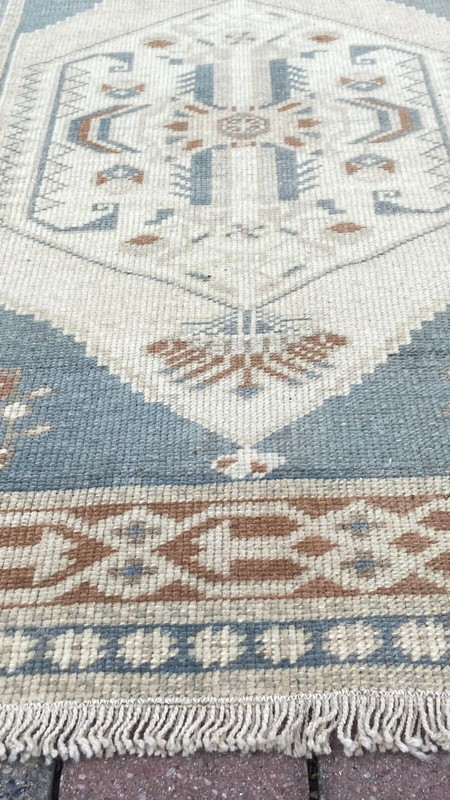 Vintage Small Rug, 1.8 x 3.3 ft Small Rug, 2 x 3 ft Beige Rug, Handmade Wool Rug gallery