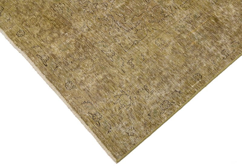 Vintage 285x192 cm Hand Knotted Persian Rug Oriental Carpet Green gallery