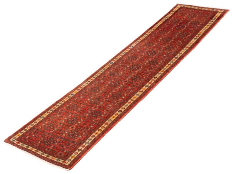 Vintage Hand-knotted Runner Rug 2'4" x 9'9" Traditional Oriental Wool Carpet gallery
