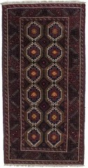 Handmade Vintage Oriental Rug Tribal Design Foyer Size Décor Carpet 3’3X6’6 ft