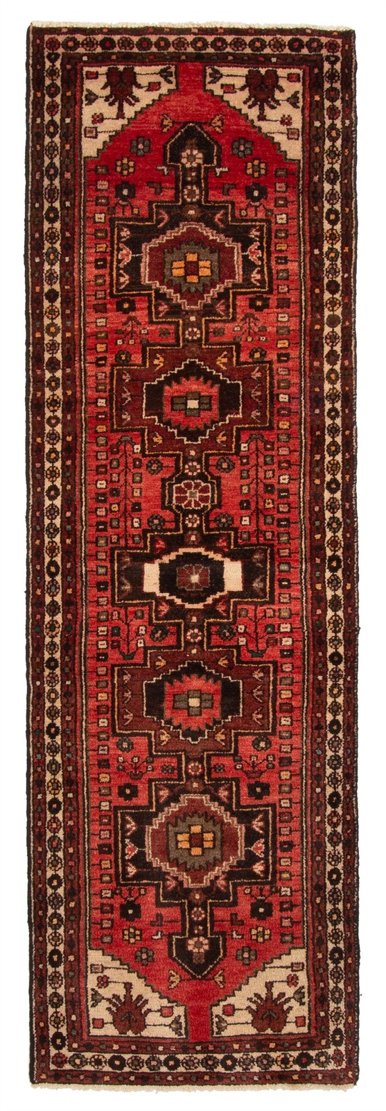 2'9" x 8'11" Vintage Hand-knotted Runner Rug Traditional Oriental Wool Carpet gallery