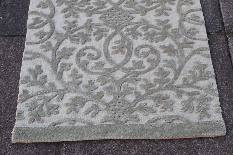 Vintage Traditional Hand Made Oriental Contemporary Wool Grey Rug Kilim 122x70cm gallery