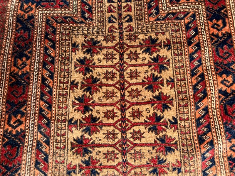 Antique Turkish Prayer Rug Hand Knotted Tribal Boho Vintage Home Decor 3.2x4.1FT gallery
