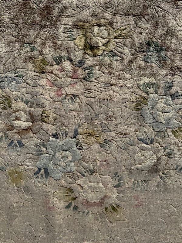 Vintage Fabulous Hand Knotted China Full Silk Square Rug 236x240 Cm gallery