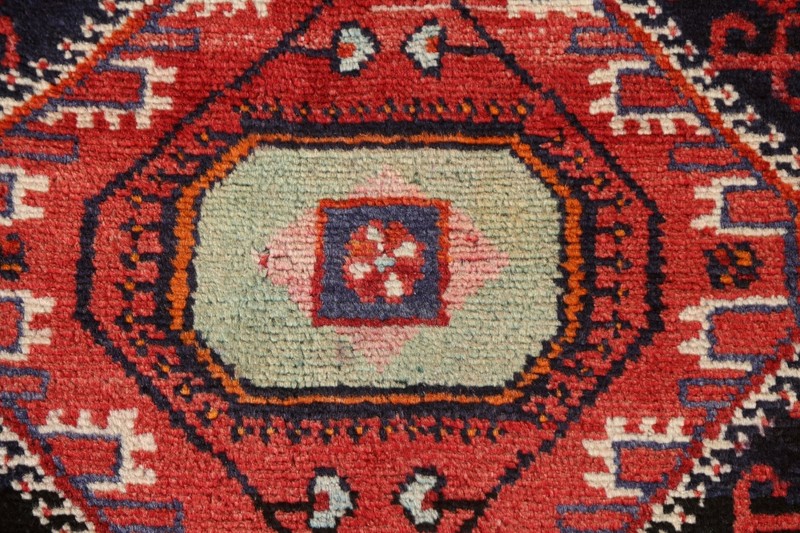 Vintage Geometric Traditional Rug Wool Hand-knotted 4x7 gallery