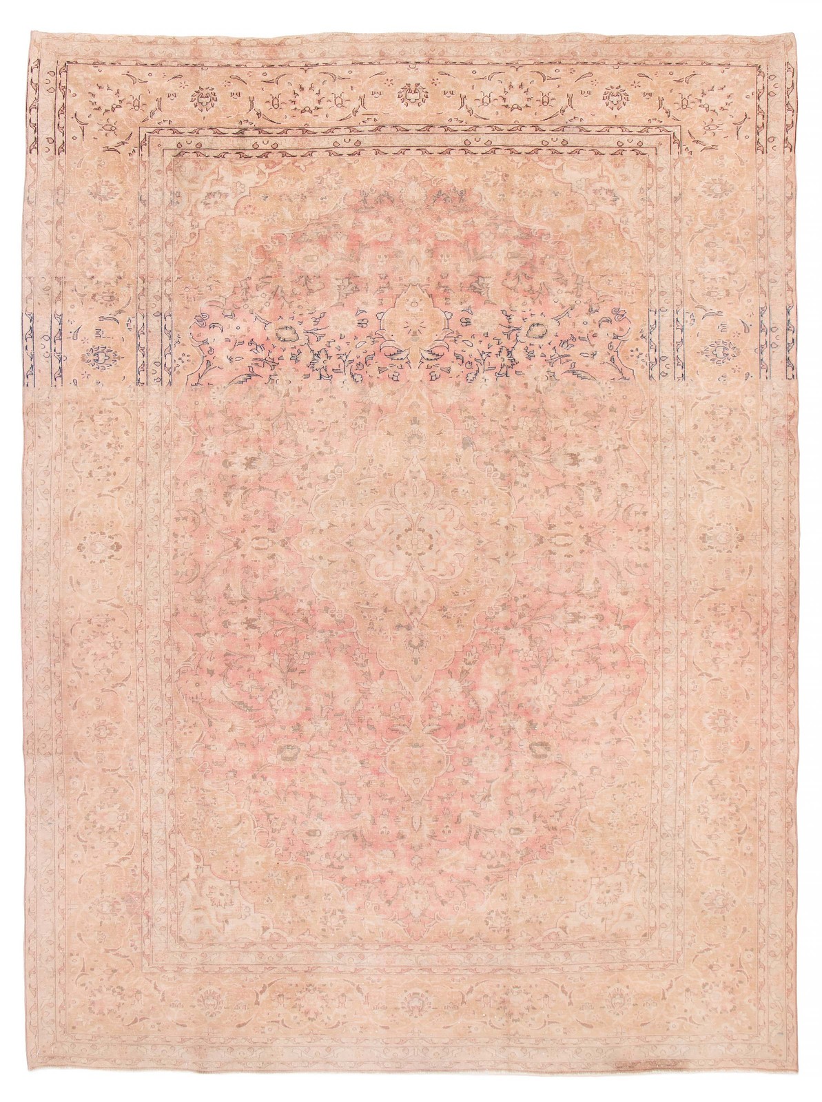 Vintage 9'4" x 12'6" Traditional Hand Knotted Vegetable Dye Wool Area Rug gallery
