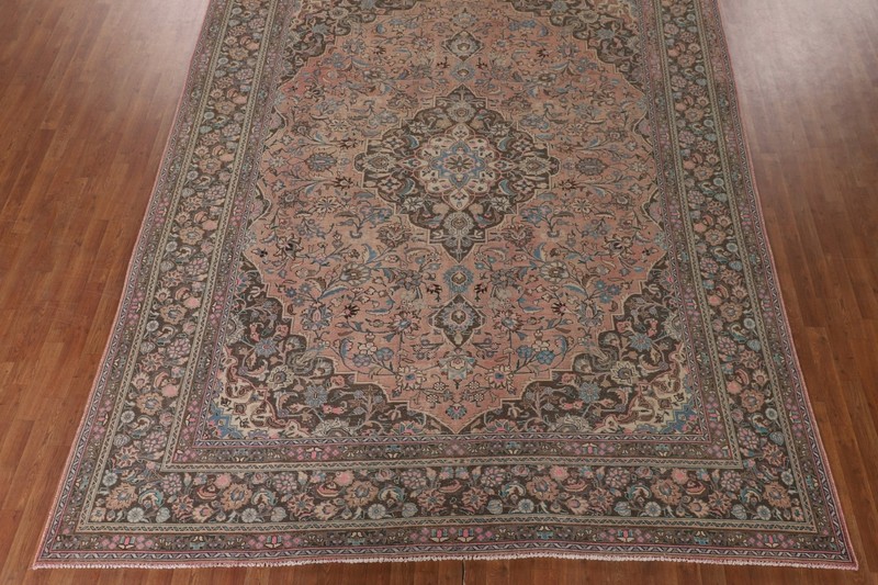 Vintage Pink Traditional Ardakan Area Rug 10x13 Handmade Wool Living Room Carpet gallery