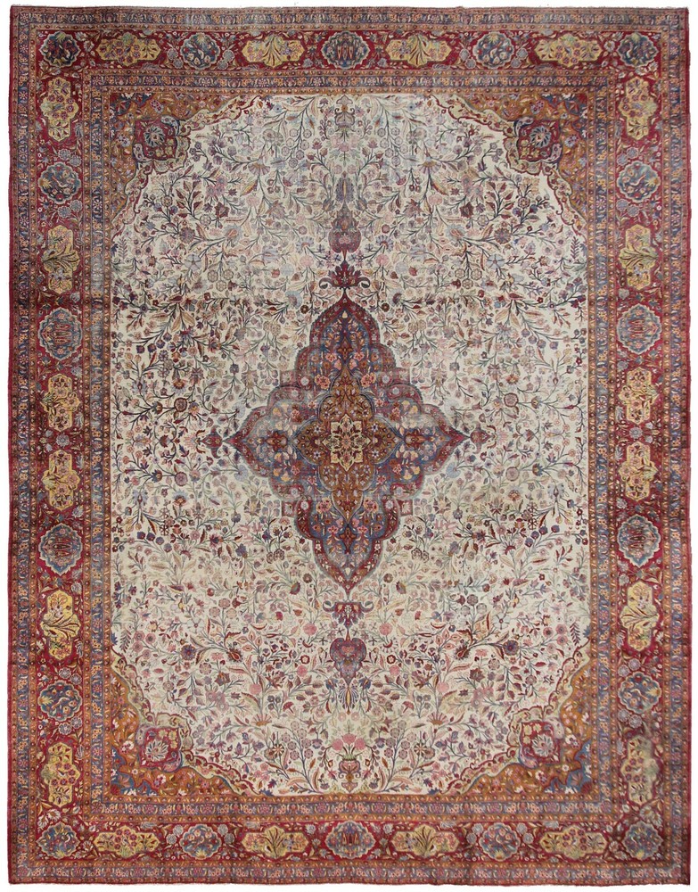 10x14 Exceptional Rare Antique Fine Silk Handmade Rug Bird Design 328cm x 427cm