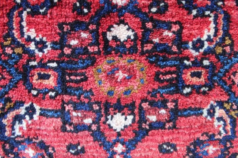 Vintage Hand Made Traditional Oriental Wool Red Long Runner 495x105cm gallery