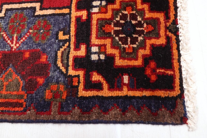 Vintage 3'11" x 7'4" Traditional Hand Knotted Vegetable Dye Wool Area Rug gallery
