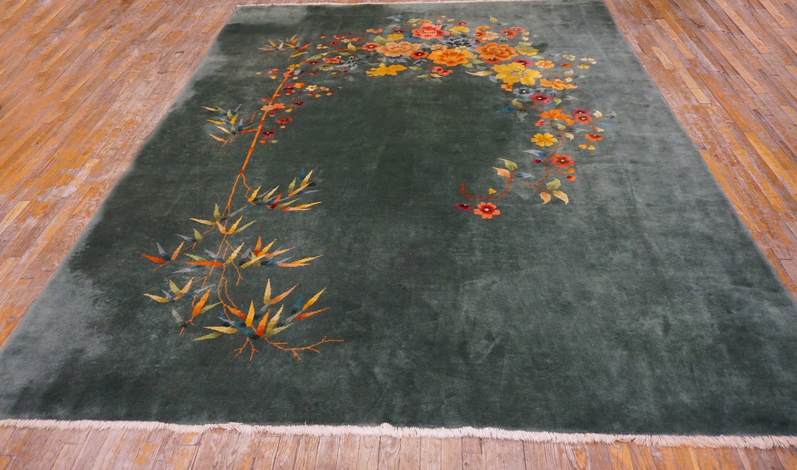 8X10 Antique Chinese Art Deco Wool Area Rug 1935 gallery