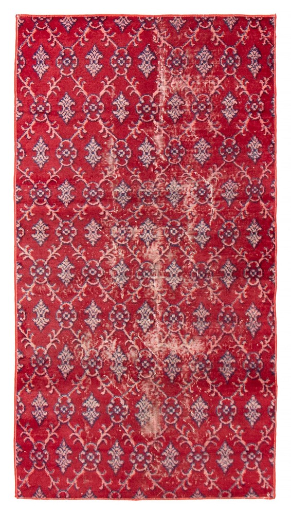 Traditional Vintage Hand-Knotted Area Rug 3'7" x 6'7" Oriental Wool Carpet