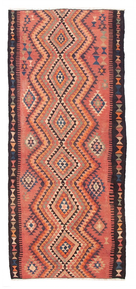 Vintage 5'8" x 11'10" Traditional Wool Hand Woven Oriental Area Rug