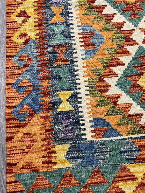 Vintage Kilim Traditional Hand Made Oriental Wool Kilim 5ftx3.2ft 152cmx102cm gallery