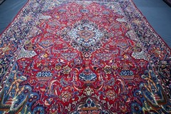 8 x 11 ft COLLECTORS’ ITEM Stunning Vintage Kashmar Area Oriental Floral Carpet