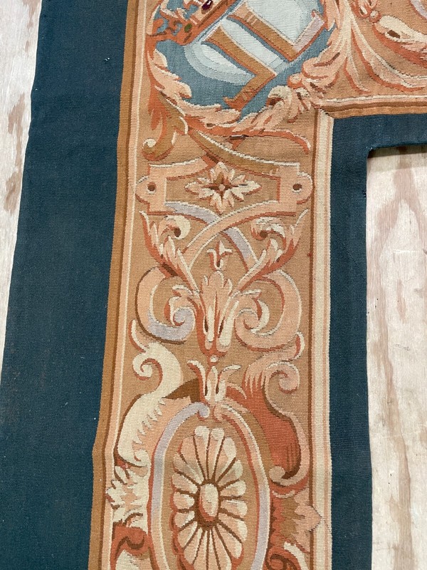 Antique Aubusson Door-Window Panel, 21" x 18" x 139" #17509 gallery