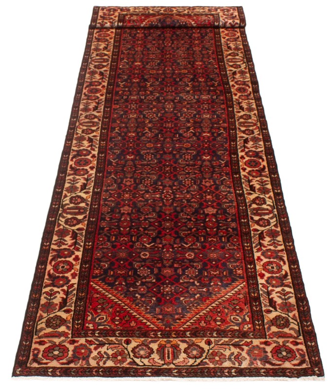 Vintage Hand-knotted Runner Rug 3'8" x 13'8" Traditional Oriental Wool Carpet gallery