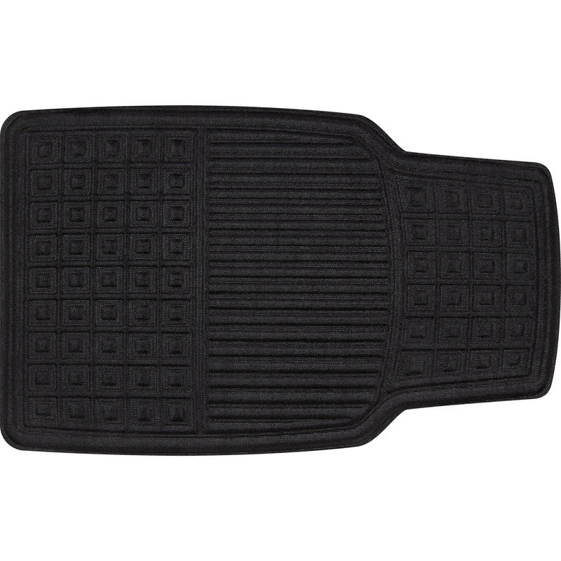 Universal Fit Black Woven Car Floor Mats 4 Pack Durable Easy Clean Non-Slip New gallery