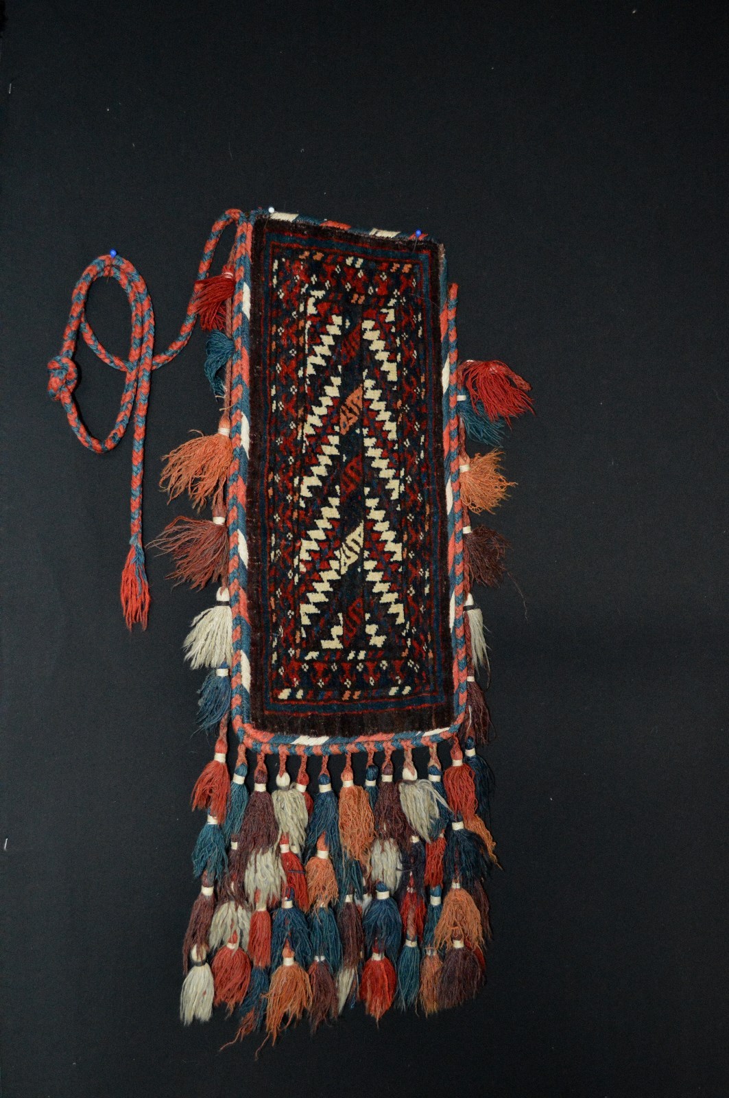 ANTIQUE SUPERB TURKMEN YOMUT SPINDLEBAG IGSALIK 1890-1900'S turkoman yomut gallery