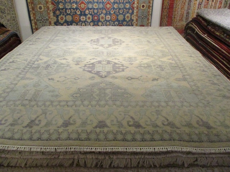 8x10 Amazing Lovely Design Vegetable Dye Handmade-knotted Wool Rug 585755 gallery