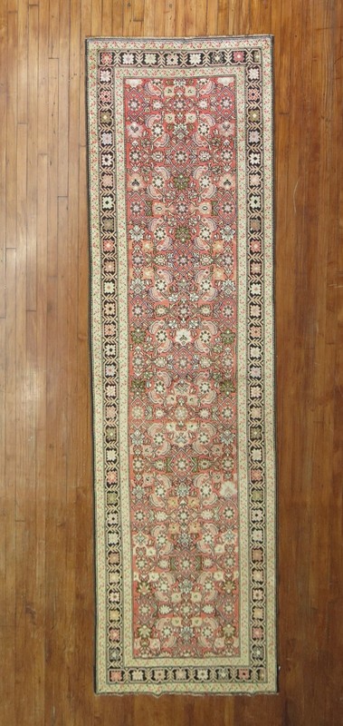 Antique Caucasian Karabagh Rug Runner Gallery Size 3'6''x13'2'' gallery