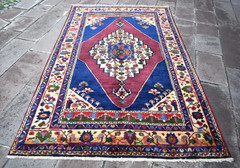 Vintage Turkish Rug 61” x 98” Hand-knotted Cappadocia Rug Taspinar Wool Rug