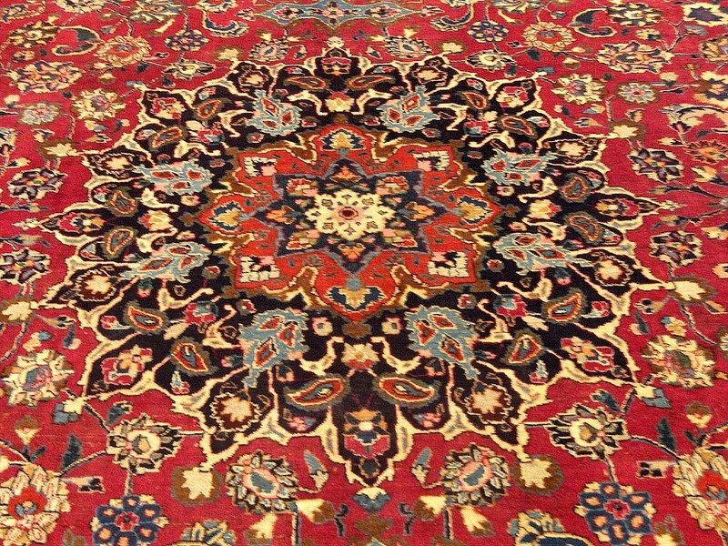 10 x 13 HAND KNOTTED_HANDMADE _SIGNED _High Quality Antique Rug _FINE SOFT WOOL gallery