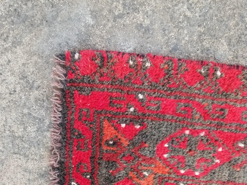 Vintage Handmade Pakistani Bokhara Wool Multicolor Runner Rug 318 x 117 cm gallery