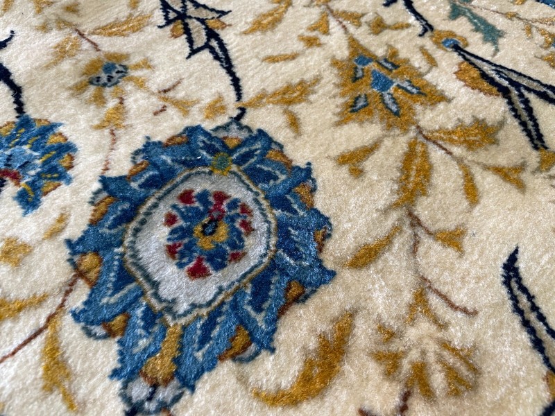 SUPER FINE KESHAN CARPET HAND MADE EASTERN WOOL RUG BY ESFANIAN 14'9" X 9'8" gallery