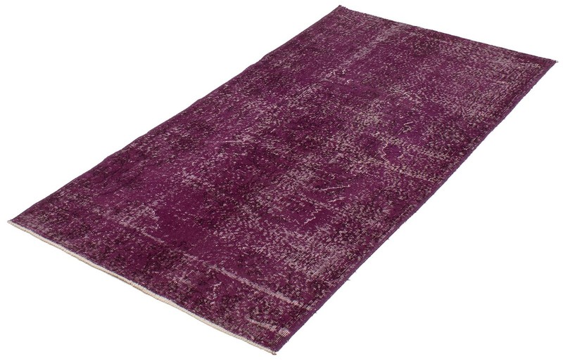 Vintage Purple Traditional 3'9" x 7'7" Hand-Knotted Oriental Wool Area Rug gallery