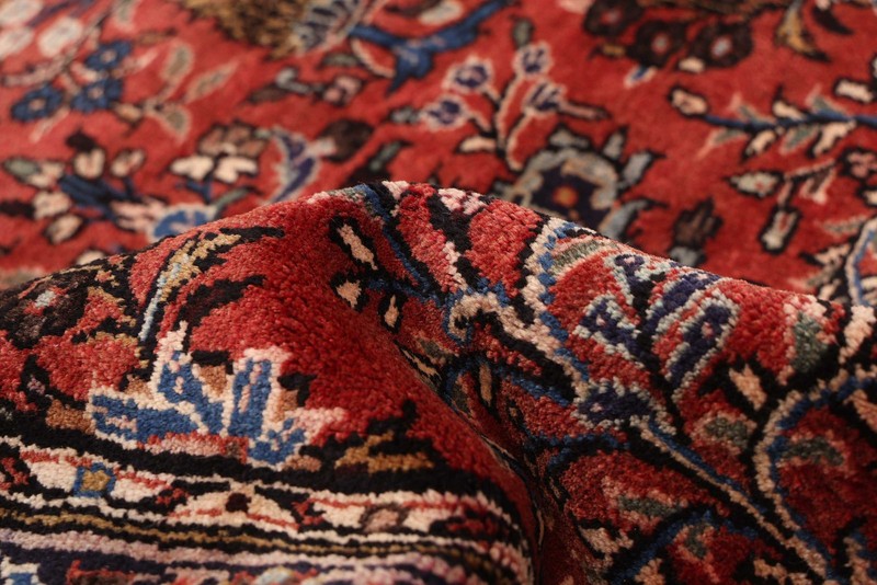 3'5" x 10'2" Vintage Hand-knotted Runner Rug Traditional Oriental Wool Carpet gallery