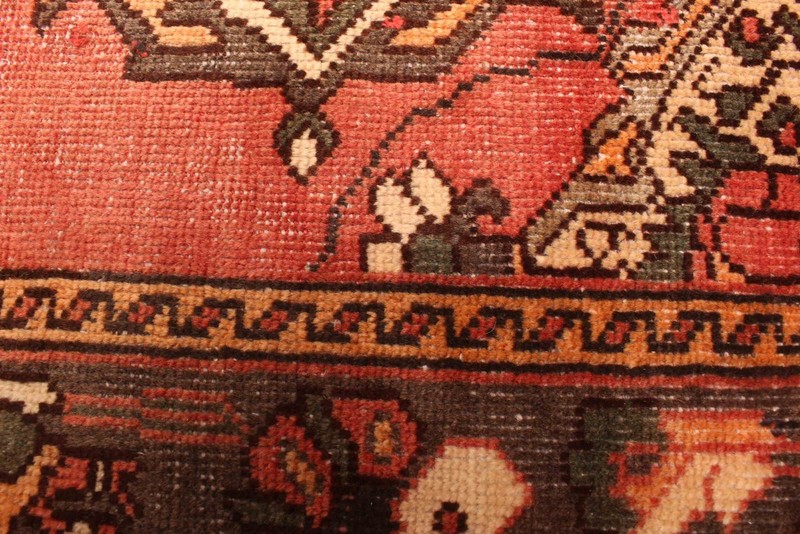 Vintage Hand-Knotted Area Rug 4'11" x 9'10" Traditional Oriental Wool Carpet gallery