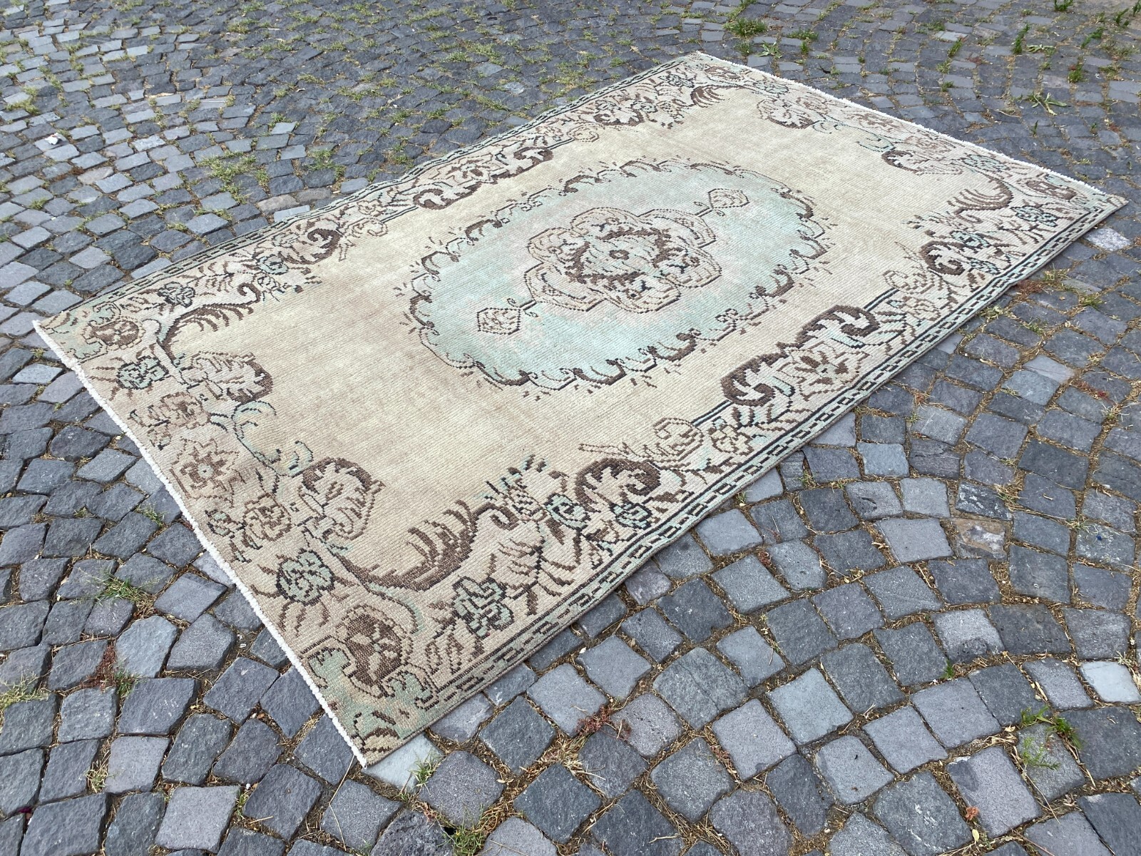 VINTAGE LARGE RUG, HANDMADE WOOL RUG, BOHEMIAN RUG, CARPET | 5,4 x 8,5 ft gallery