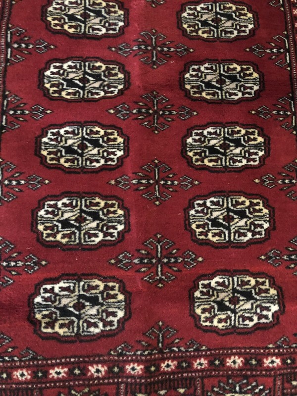 Pakistan Boukhara Rug, Nice Condition, 6 x 3 Ft. gallery
