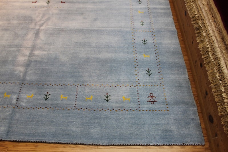 8X10 ft. Blue Color Modern Design Made out of NATURAL WOOL 8'X10' AREA RUG gallery
