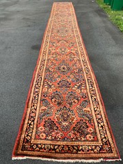ANTIQUE AMERICAN SAROUK RUNNER 2’8″x20’9″ FT
