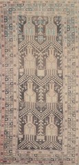 Vintage Geometric Traditional 8 ft. Runner Rug Wool Hand-Knotted 4×8