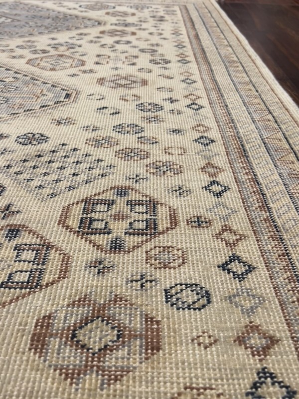 Antique Look Hand Knotted Vintage Tribal Area Rug Geometric Carpet 5’3”x7’3”,92 gallery