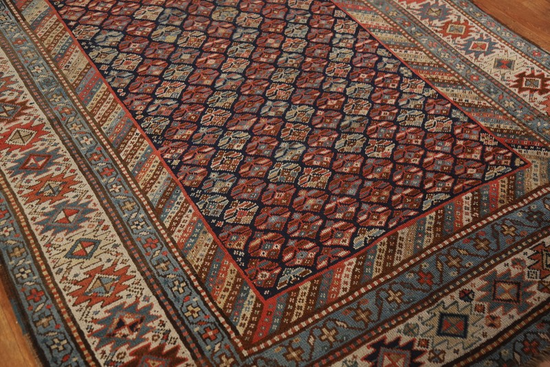 Pre-1900 Antique Vegetable Dye Russian Kazak Oriental Handmade Runner Rug 5x13 gallery