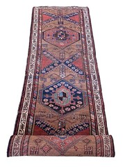 #520 Vintage Tribal Kurdish Runner Rug | 3’16x 11.12 ft